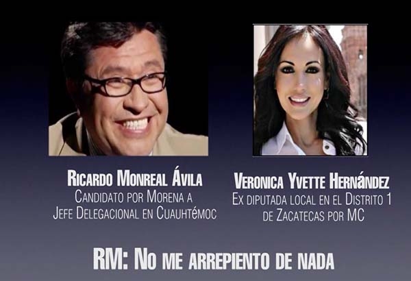 VIDEO: Ricardo Monreal ahora es exhibido con ex diputada de Zacatecas