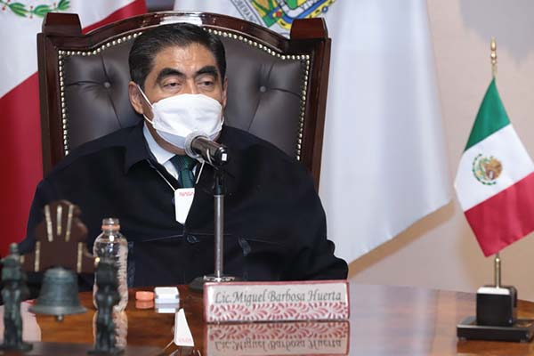 Puebla no se endeudará para enfrentar pandemia y desastres naturales: Miguel Barbosa