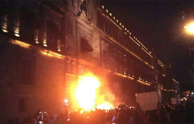 Liberan a 15 detenidos por disturbios del sábado en Palacio Nacional