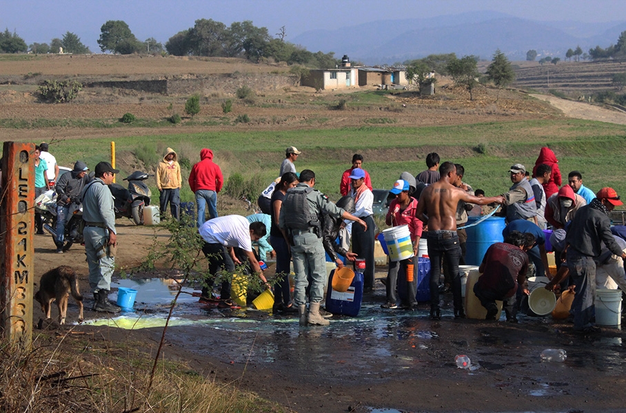 Bandas de Puebla y Tlaxcala pelean el corredor del huachicol en Texmelucan