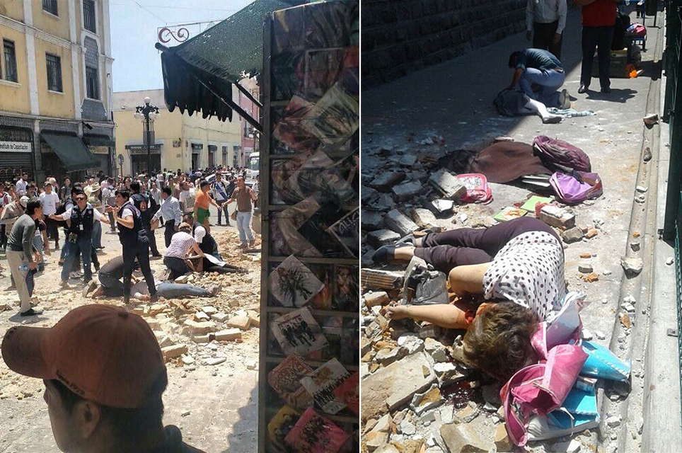 VIDEO y FOTOS: Así quedó Puebla tras el sismo de 7.1 grados