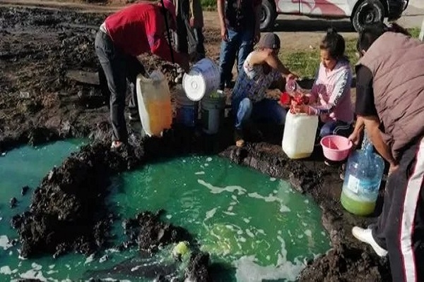 Rapiña en San Martín Texmelucan tras fuga de combustible