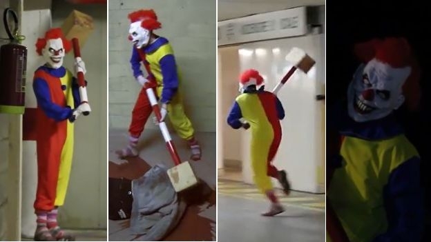 VIDEO: Payaso asesino regresó, ahora persigue transeúntes