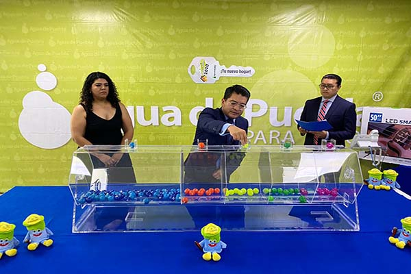 Estos son los ganadores del sorteo de pago anual anticipado 2020 de Agua de Puebla para Todos