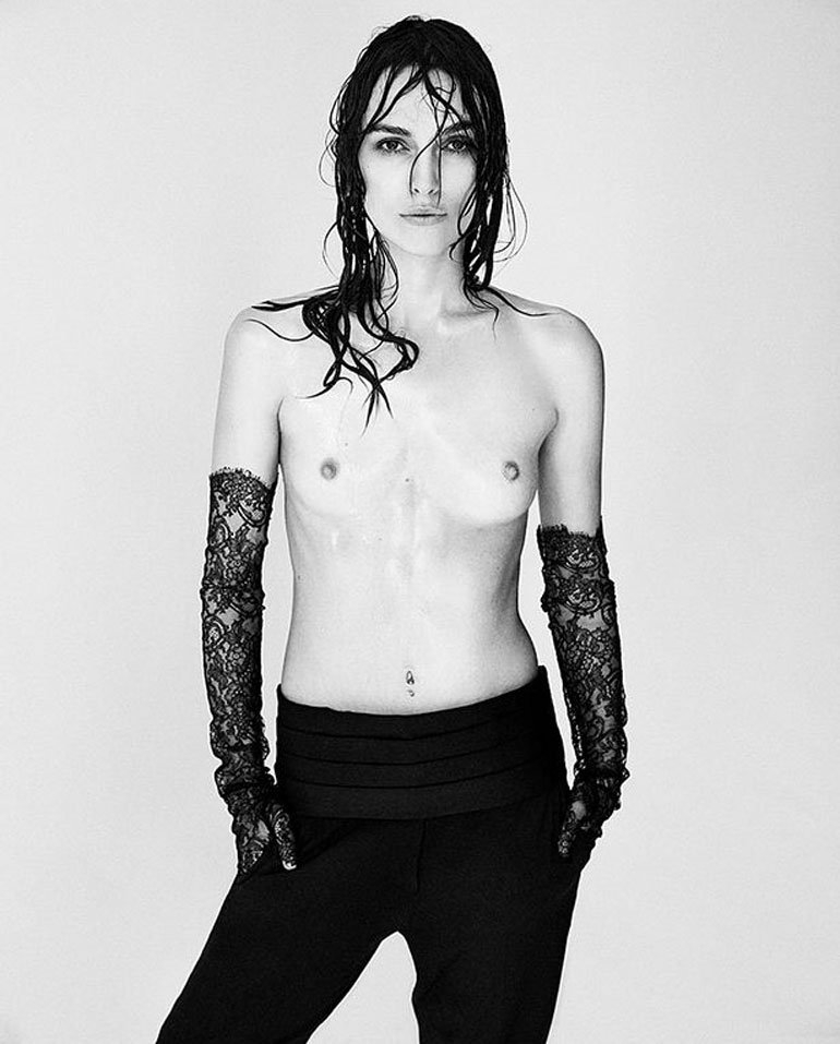 Keira Knightley posó sin ropa para la revista Interview