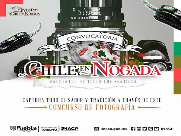 Ayuntamiento de Puebla convoca al concurso de fotografía “El Chile en Nogada. Encuentro de todos los sentidos”