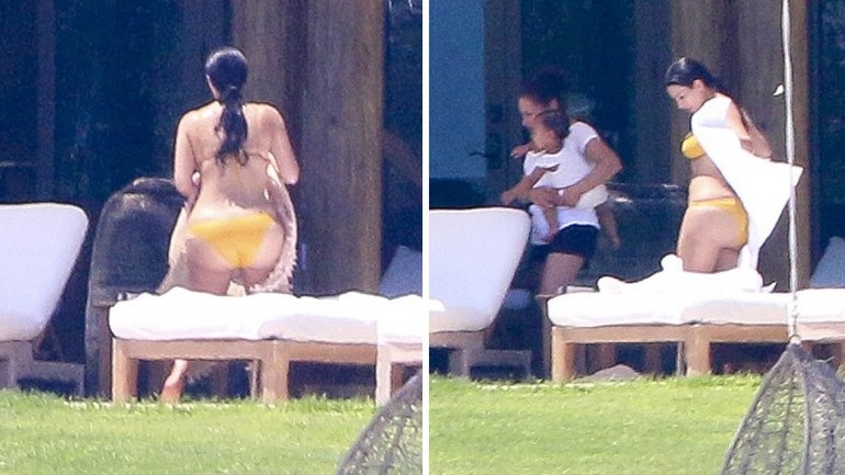 Kim Kardashian presume trasero en México