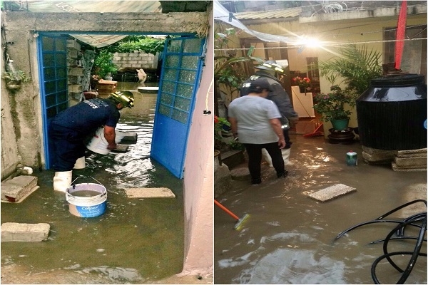 Lluvia afectó viviendas en la colonia Bosques de Santa Anita