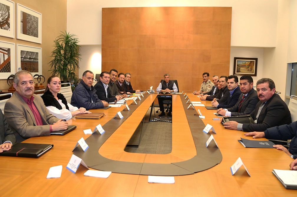 Tony Gali revisa avances del Grupo de Coordinación Puebla Segura