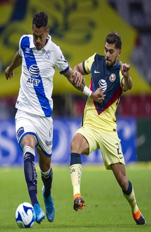 América se impone 1-0 al Club Puebla en el Azteca