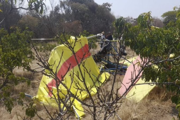 caida de ultraligero en Tepango Puebla