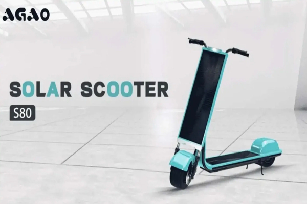 S80 Solar Scooter, recargable y no necesita cables