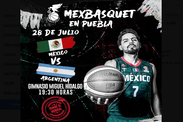 MexBasquet enfrentará a Argentina en Puebla