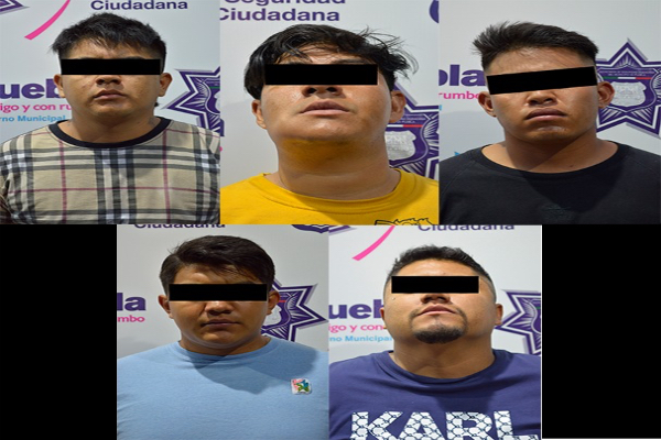 Capturan en Puebla a cinco asaltantes de camiones de carga