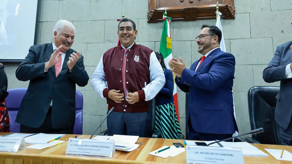 Sergio Salomón confirma llegada del IPN a Puebla
