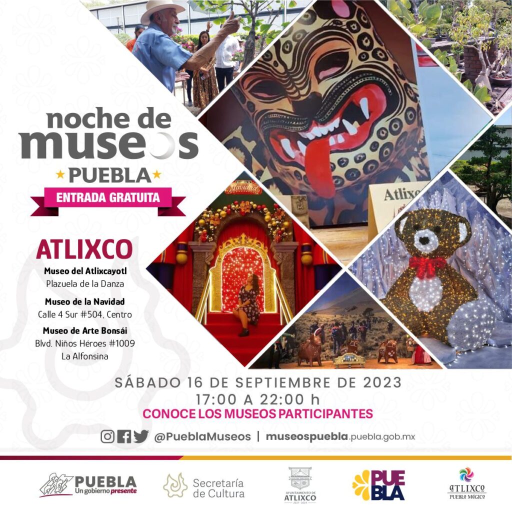 Atlixco participará en la Noche de Museos
