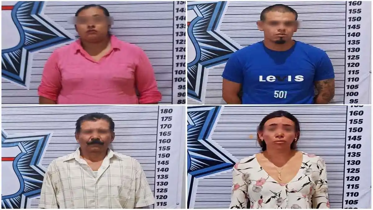Capturan a cuatro extorsionadores que operaban en el Mercado Morelos