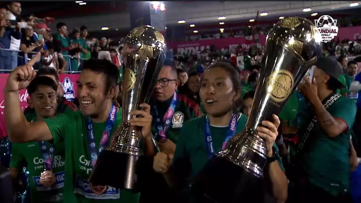 México, doble campeón mundial de Futbol 7 en Puebla