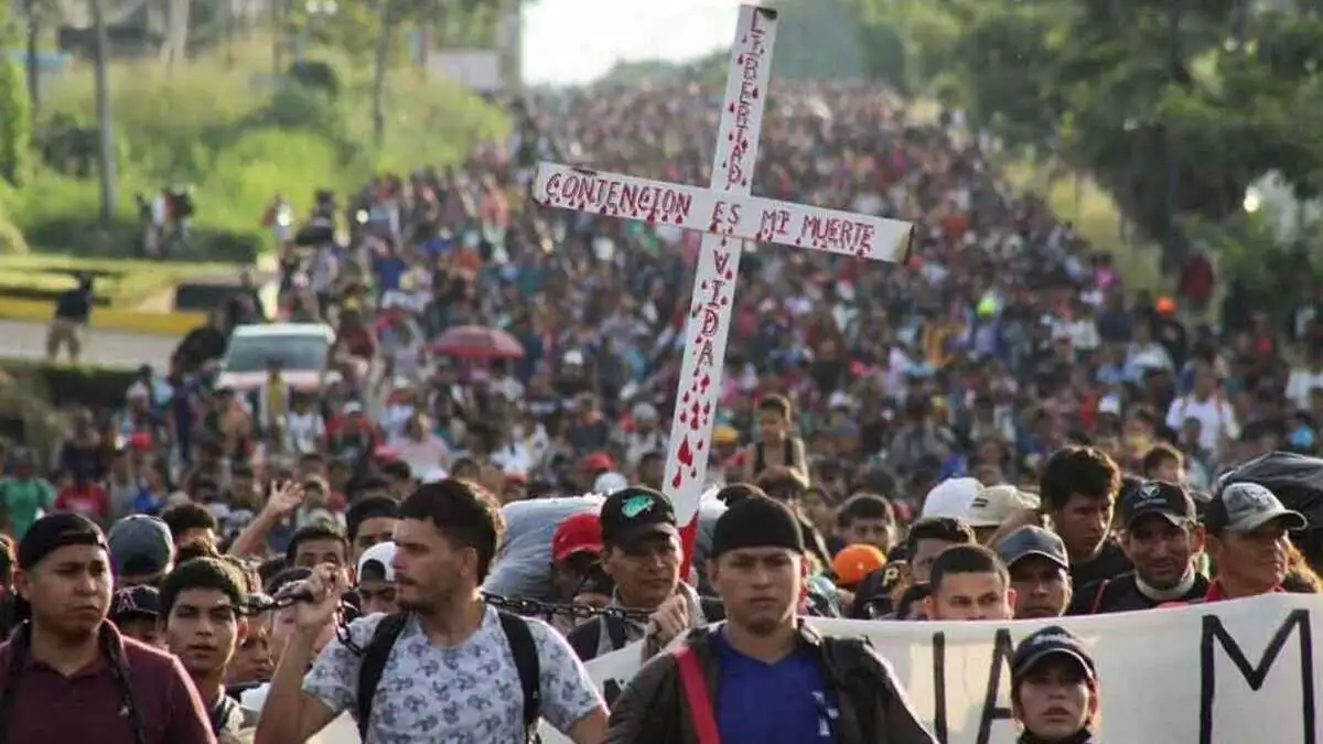 Salen 5 mil migrantes de Chiapas en busca de cruzar la frontera con EU