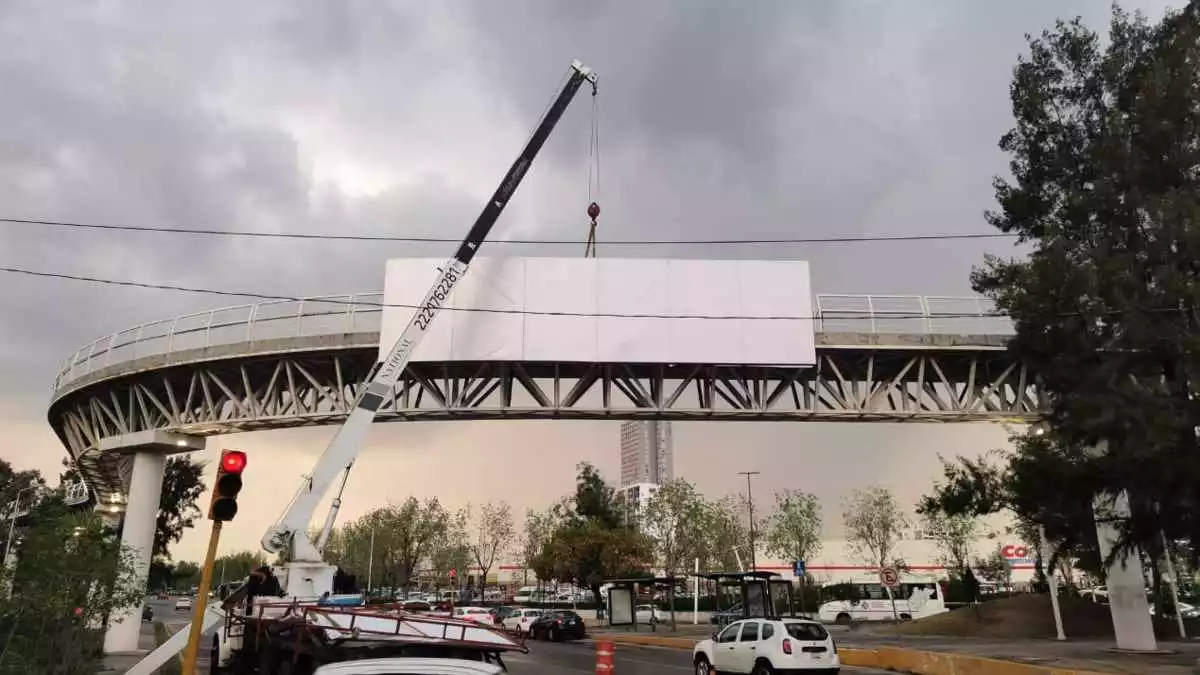 Retirarán estructuras para anuncios de ciclovías de Puebla