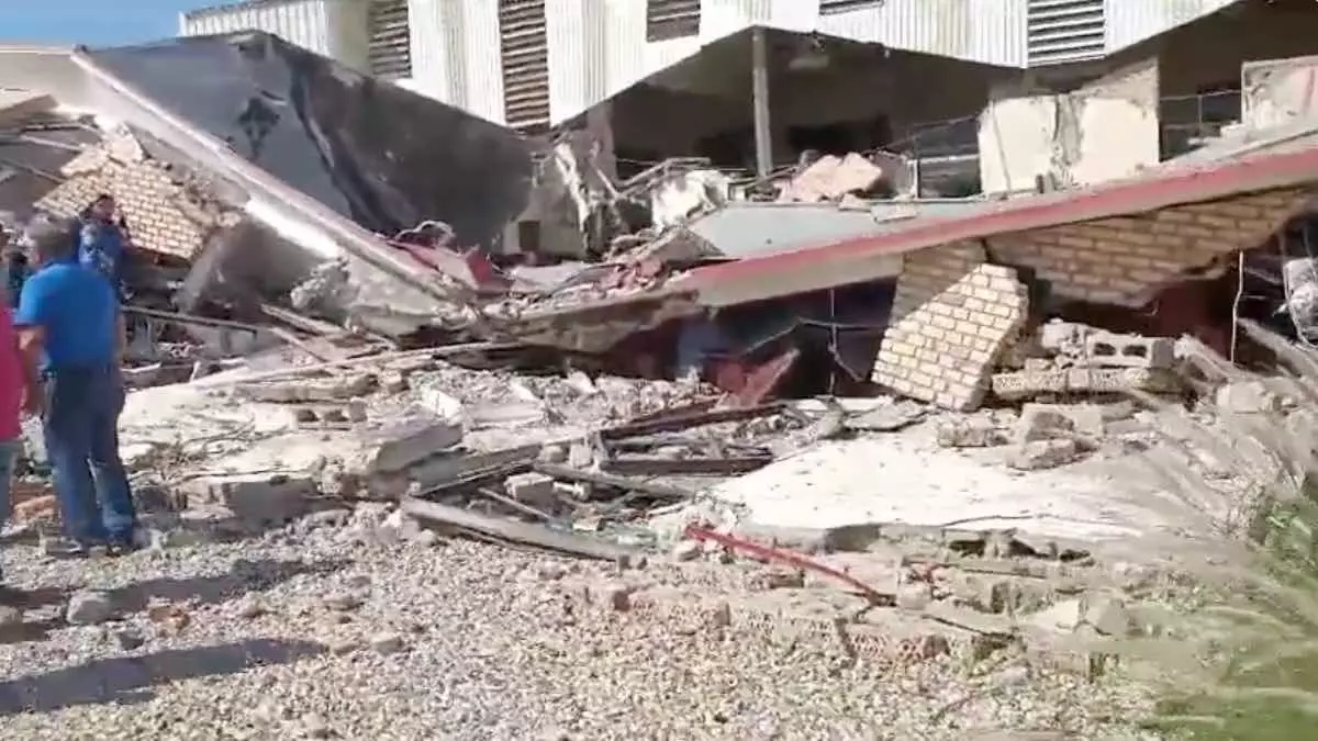 Cae techo de una iglesia en Tamaulipas; hay al menos dos muertos