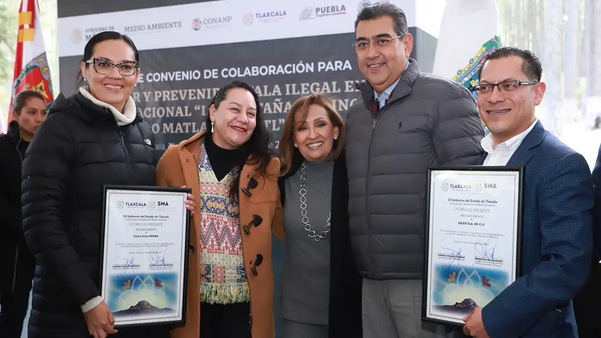 Puebla y Tlaxcala firman convenio para frenar tala ilegal en La Malinche