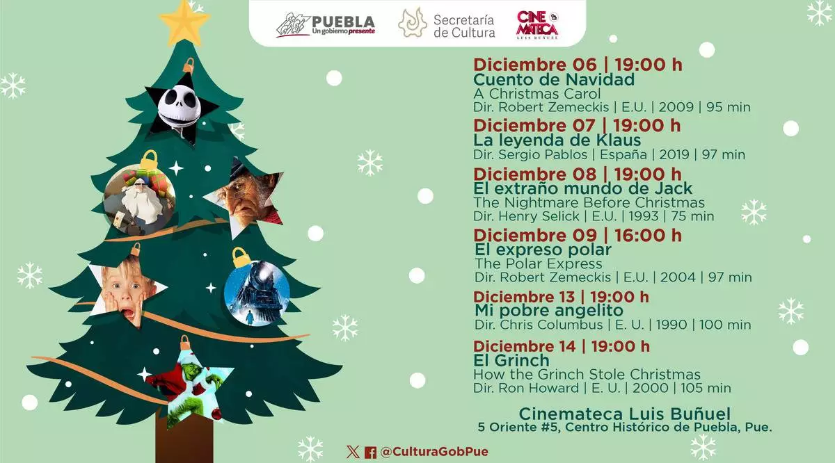Ciclo de películas navideñas en la Cinemateca Luis Buñuel