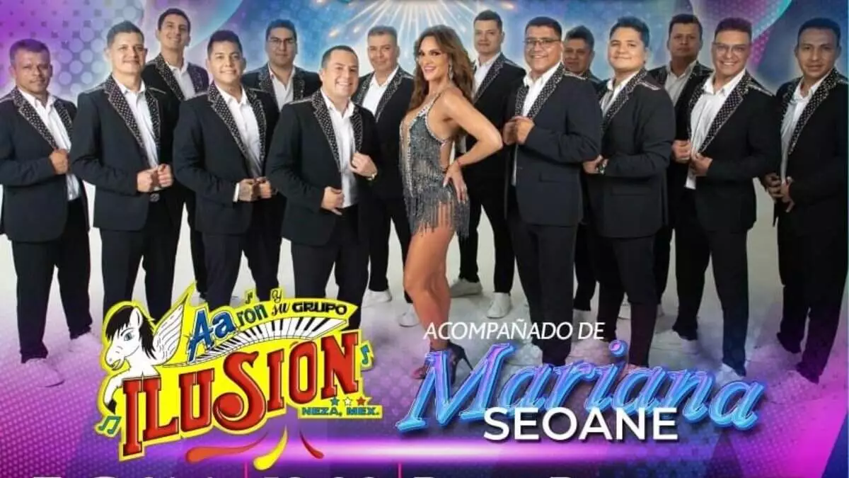 "Cumbión loco" en Puebla con Mariana Seoane y Aarón y su Grupo Ilusión