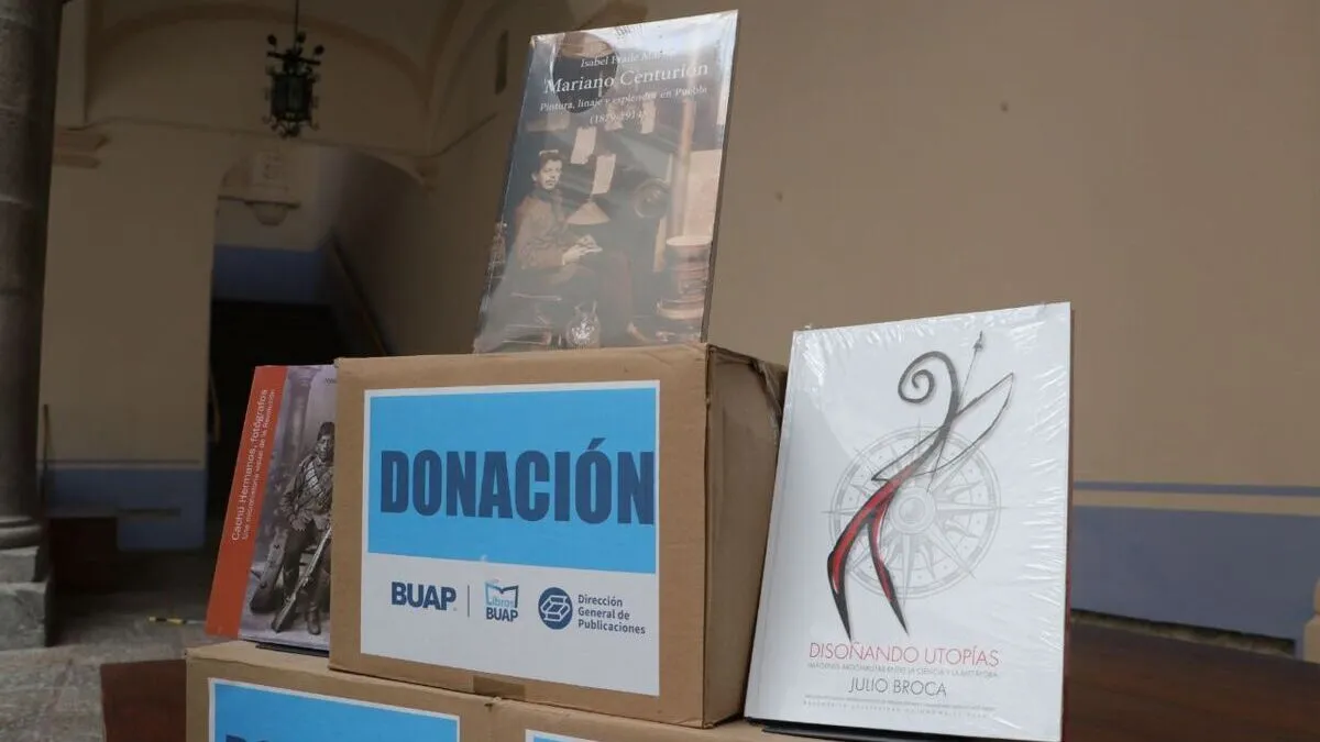 SSP recibe donación de libros por parte de la BUAP para centros penitenciarios