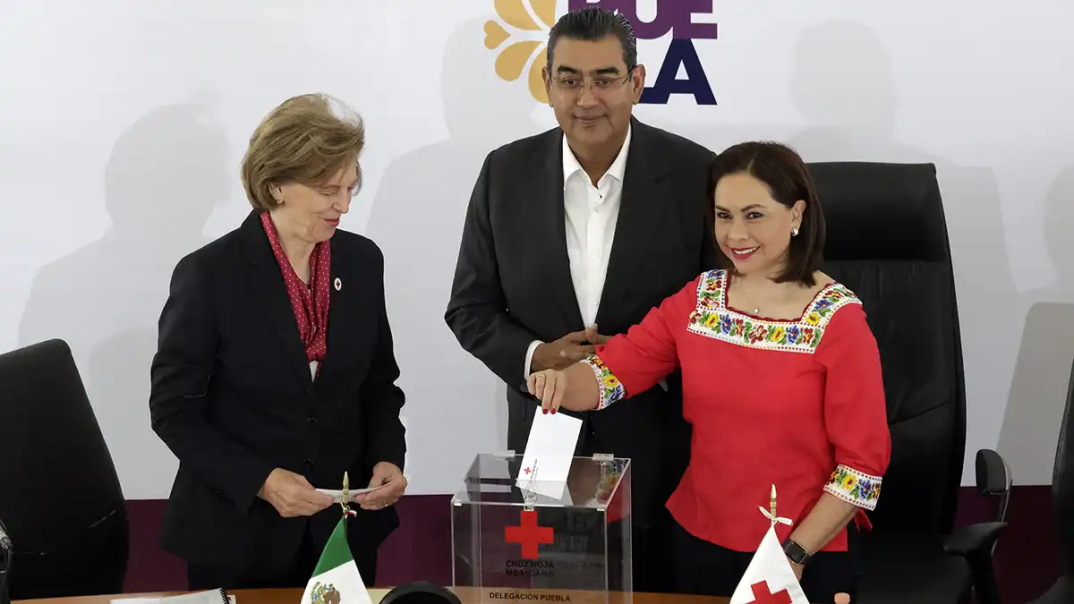 Cruz Roja: Gaby Bonilla y Sergio Salomón encabezan inicio de la Colecta 2024
