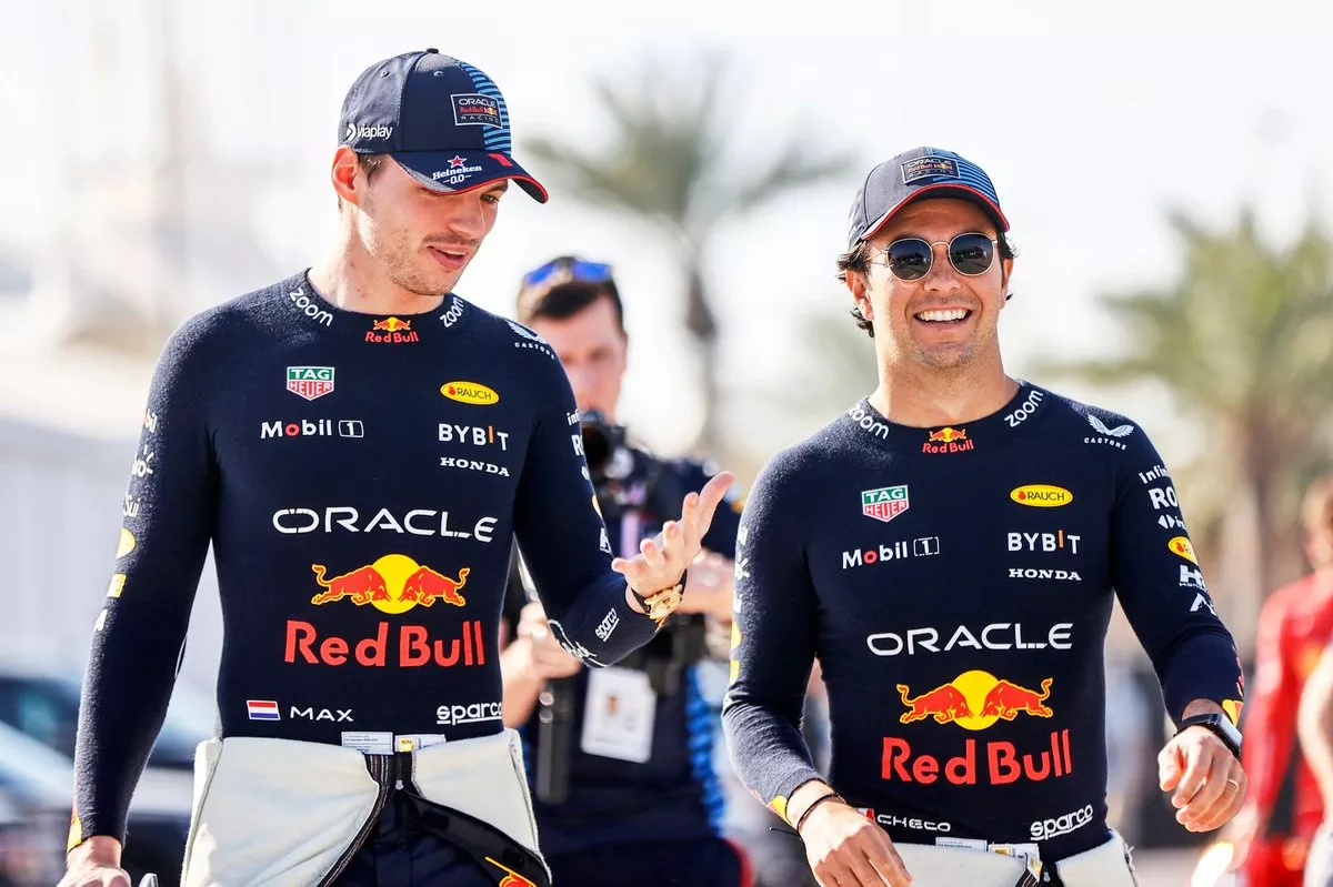 'Checo Pérez vs Red Bull y Max Verstappen: ¿Quién fue el más rápido en los test de F1 de Bahréin?