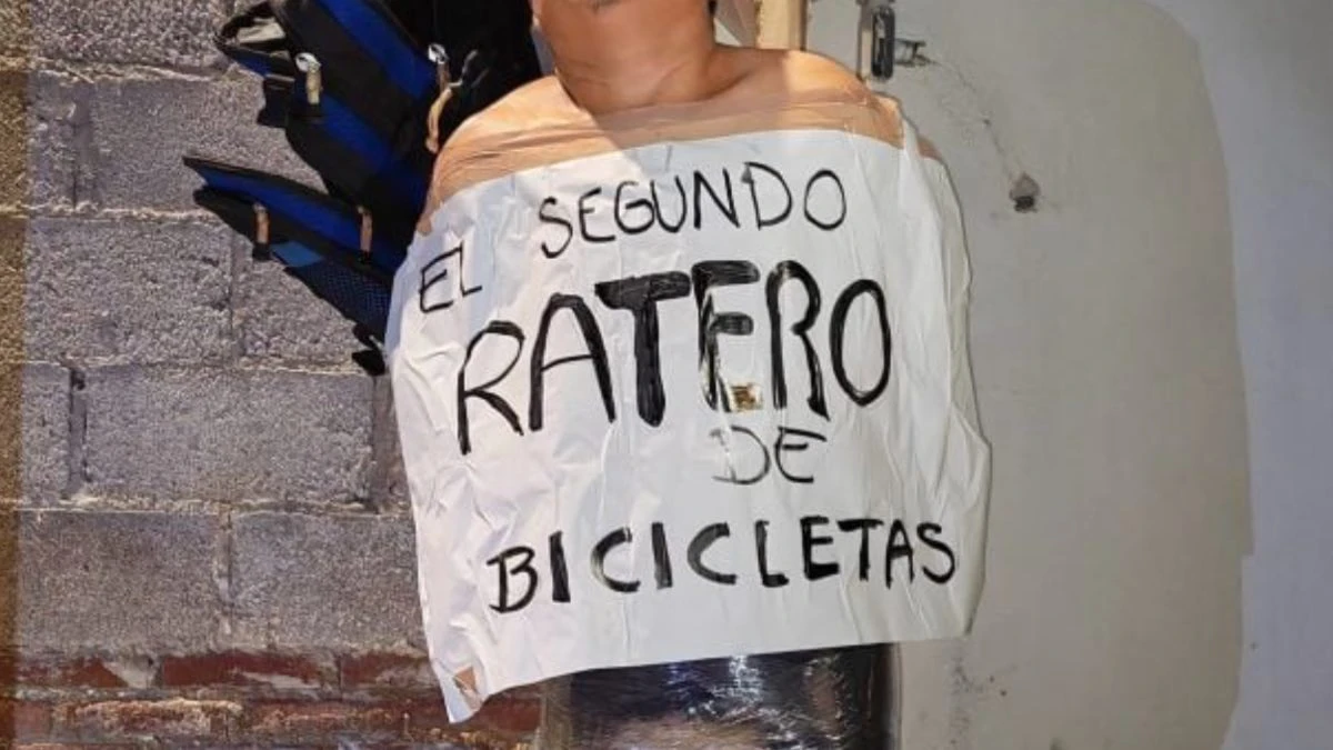 Exhiben en redes sociales a ladrón de bicicletas en Tlaxcalancingo