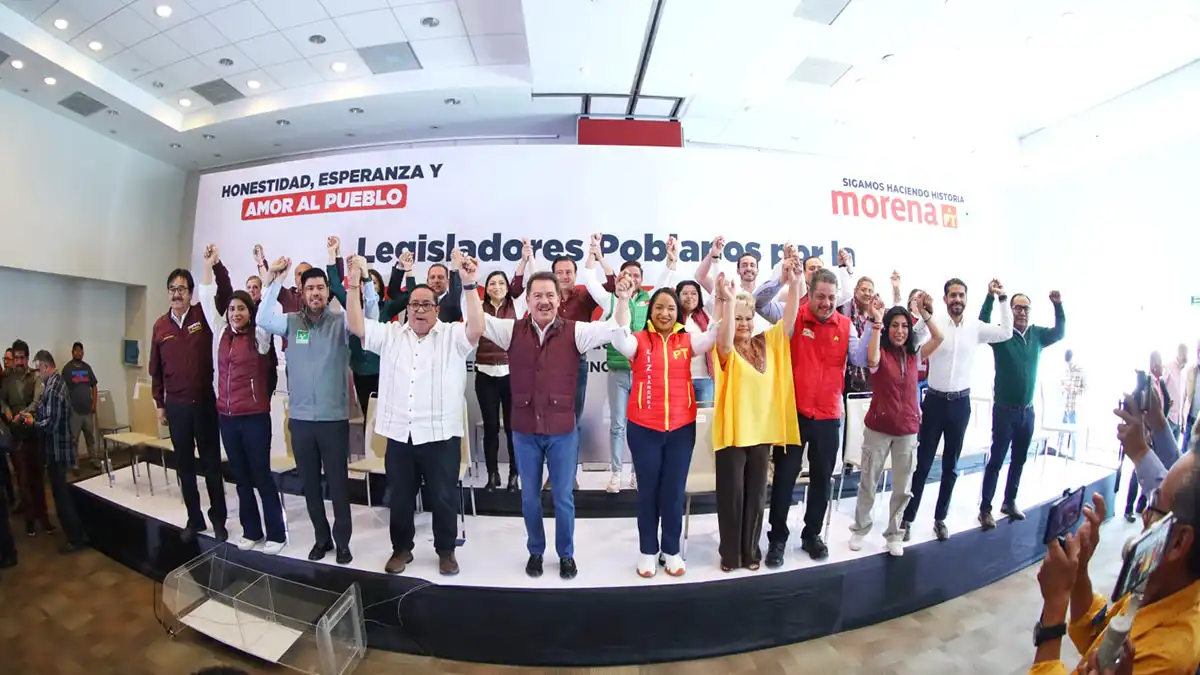 Morena, PT y PVEM presentaron a sus candidatos a legisladores federales