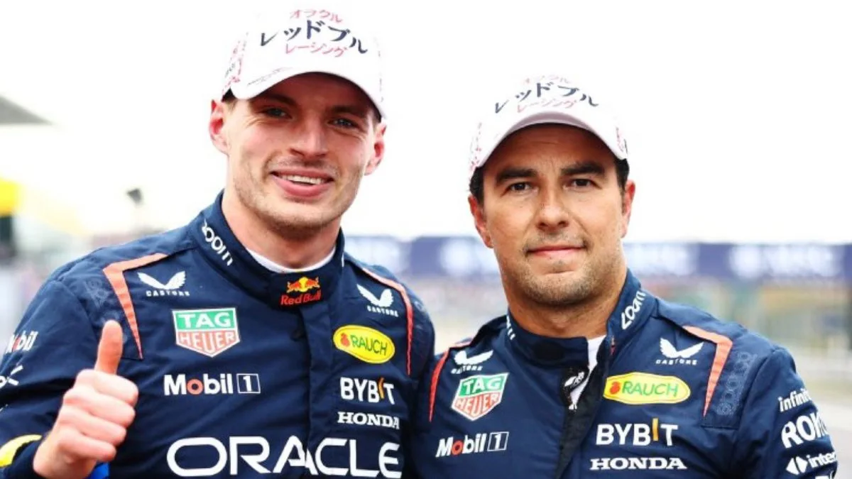 Verstappen y Sergio "Checo" Pérez logran 1-2 en el GP de Japón
