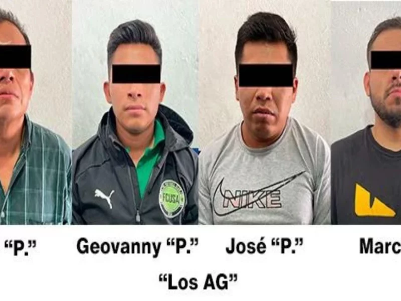 Implicados en robo de vehículos son detenidos en Puebla capital