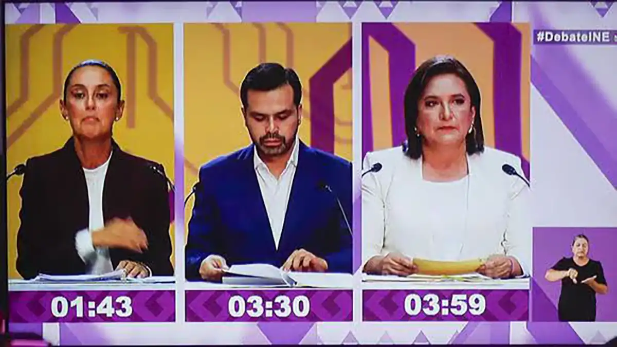 Así fue el primer #DebatePresidencial entre Claudia Sheinbaum, Xóchitl Gálvez y Álvarez Máynez