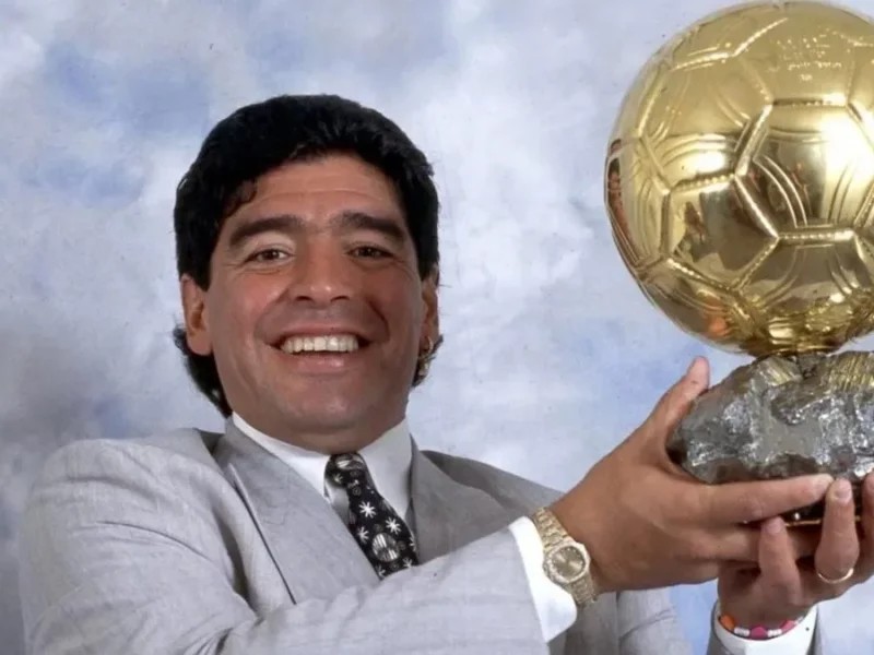 Subastarán Balón de Oro ganado por Maradona en México 86