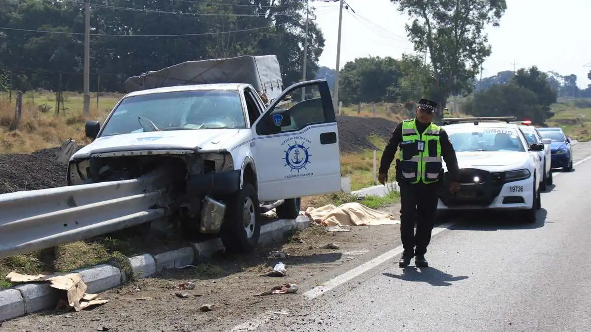Muere hombre tras choque en la autopista México-Puebla