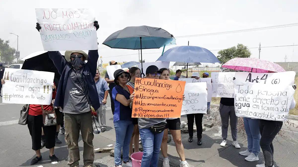 Vecinos de Cuautlancingo bloquearon parcialmente el Periférico Ecológico de Puebla