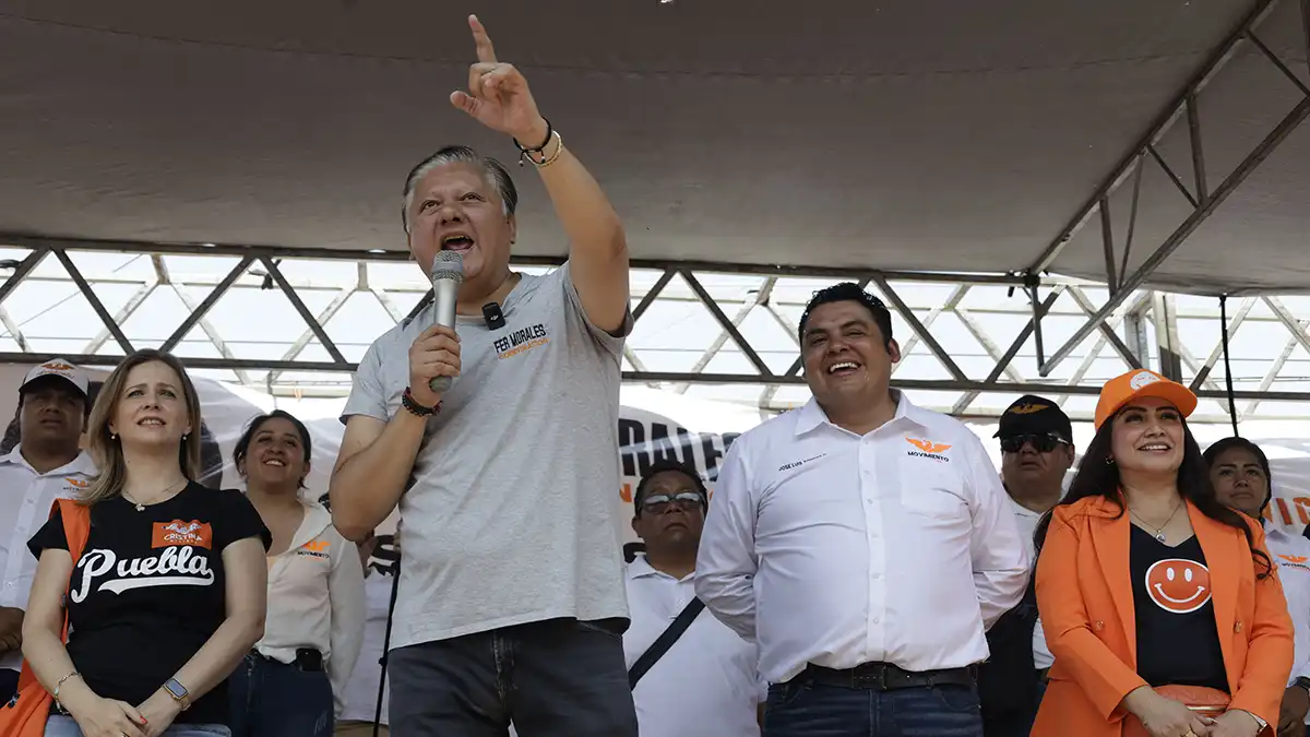 Fernando Morales cerró campaña en Huejotzingo