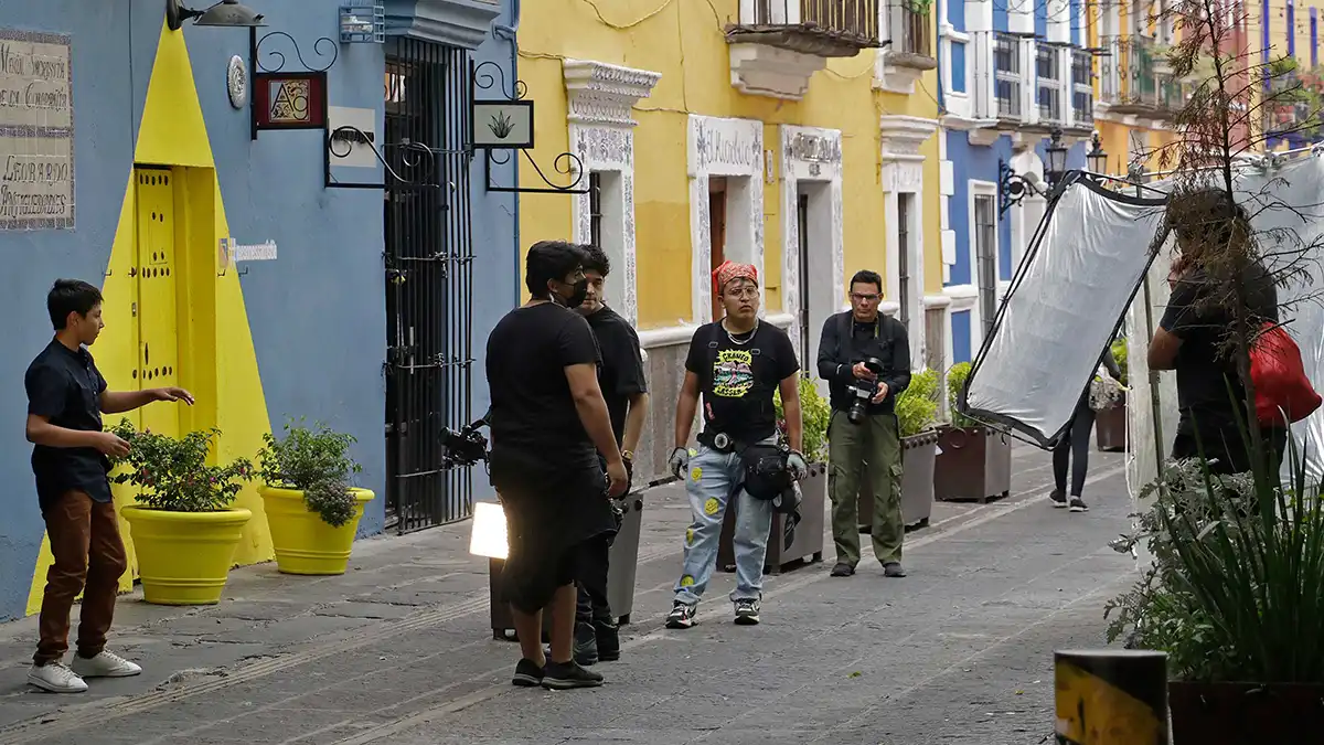 ¿Qué otras series o películas se han grabado en la ciudad de Puebla este año?