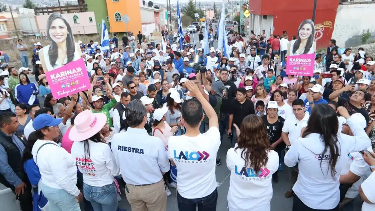 Eduardo Rivera y Mario Riestra hicieron campaña en San Francisco Totimehuacan