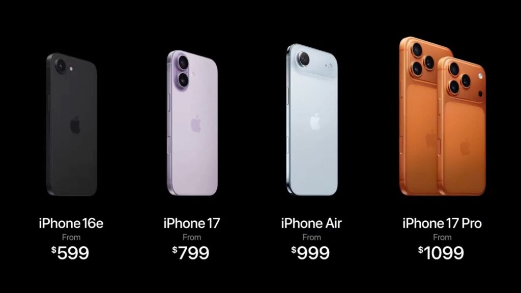 Así es el nuevo iPhone 17 y su versión Air