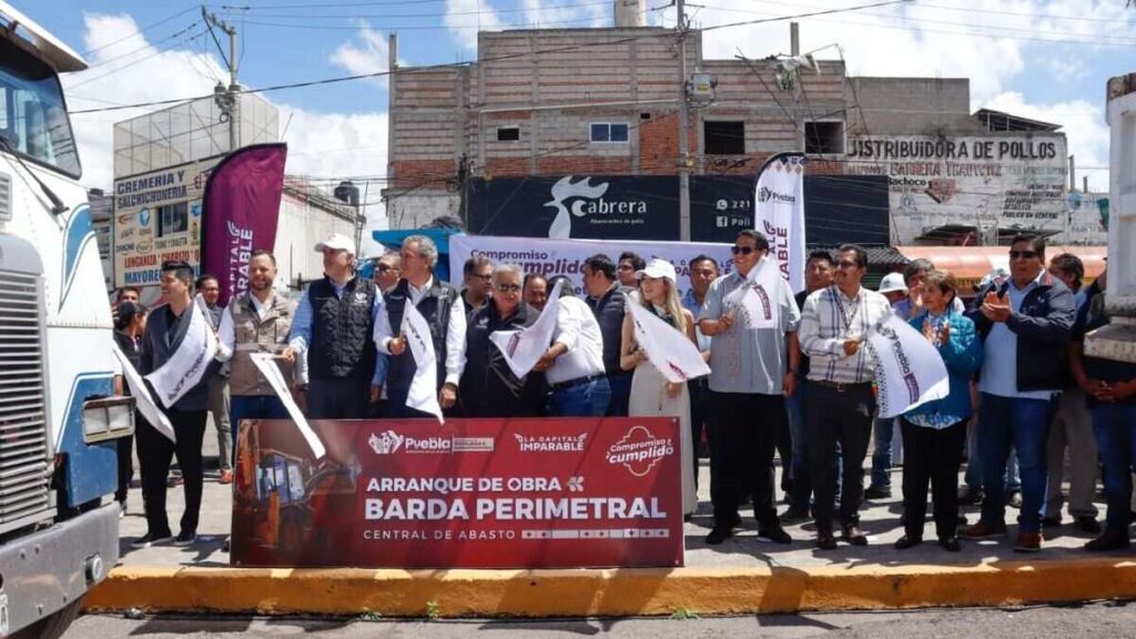 Inicia construcción de barda perimetral de la Central de Abasto