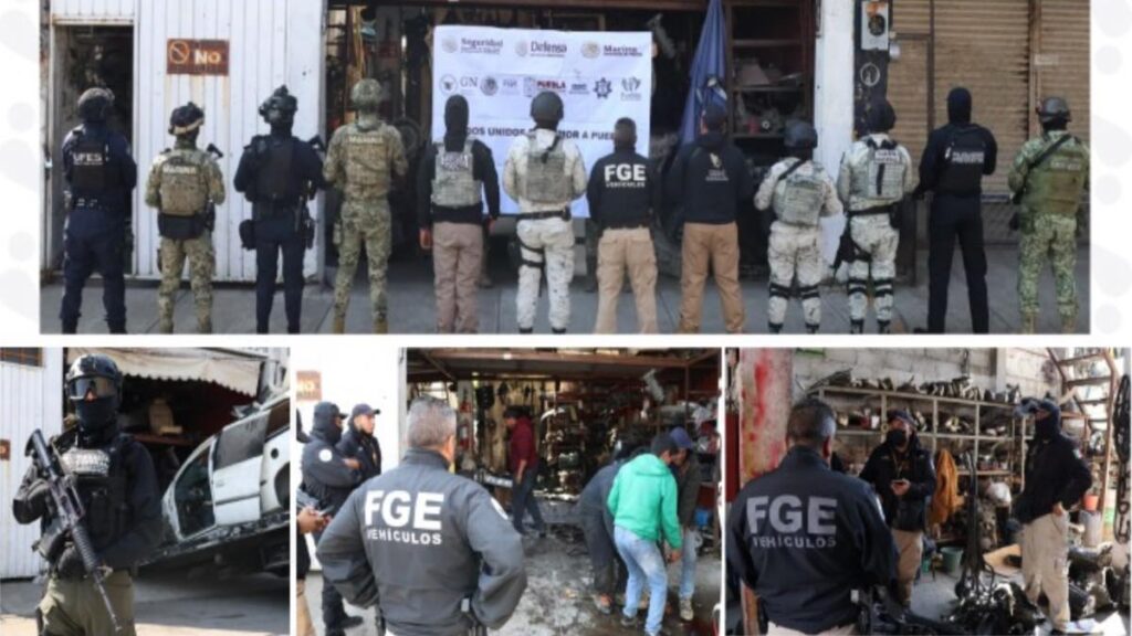 Autopartes, droga y vehículo robado, lo incautado en operativo de la 46 Poniente