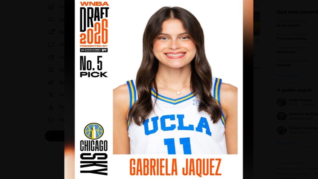 Gabriela Jáquez, basquetbolista mexicana, jugará en la WNBA