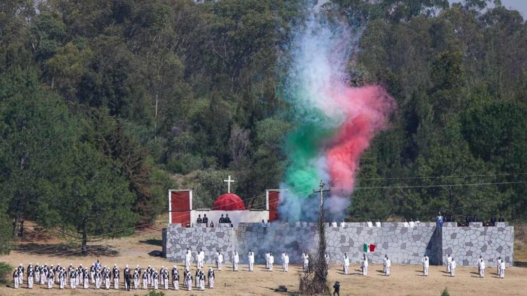 Así fue la representación de la Batalla de Puebla en la XXV Zona Militar