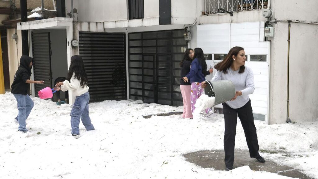 Fuerte granizada golpeó a Puebla
