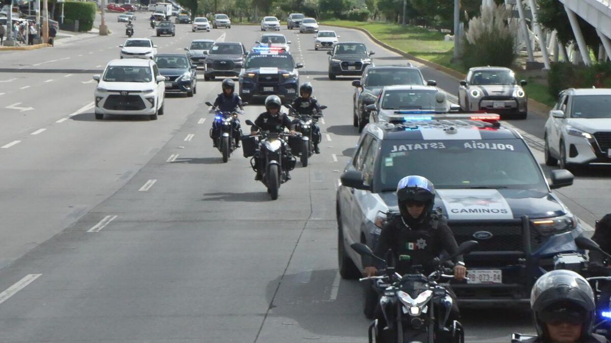 Operativo de seguridad en la Vía Atlixcáyotl