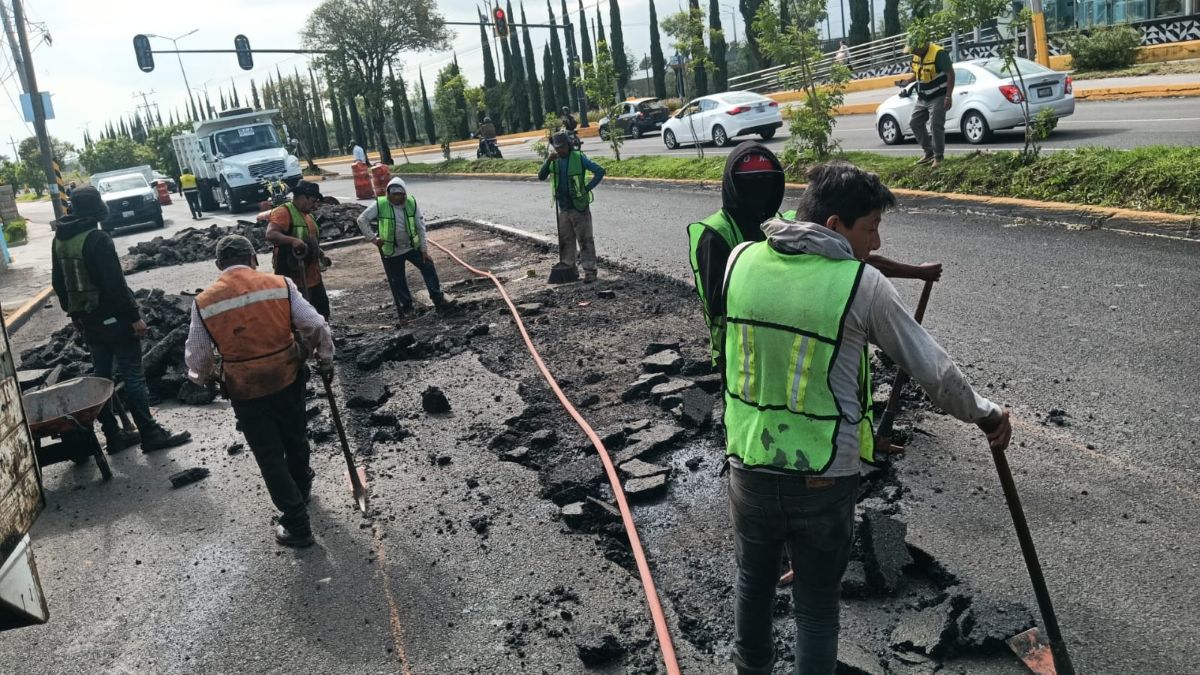 Agua de Puebla, responsable de daños en la Diagonal Defensores: Secretaría de Infraestructura